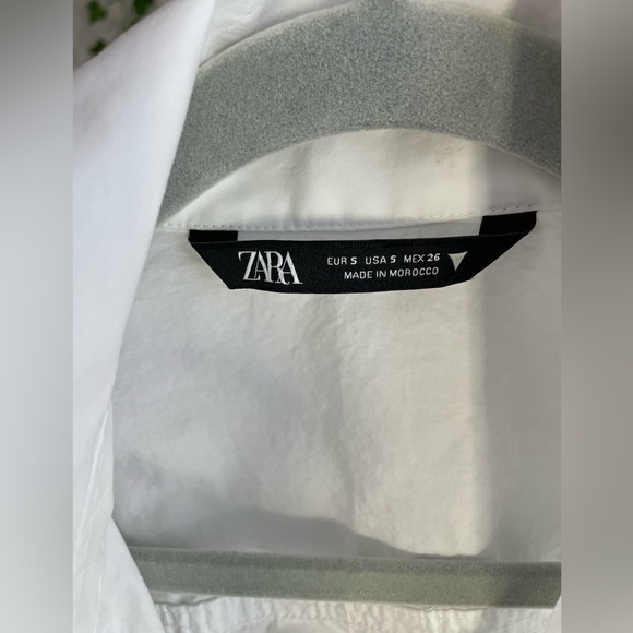 ZARA WHITE SHIRT WOMEN, Basic, pocket 100% cotton SIZE S - Picture 16 of 16